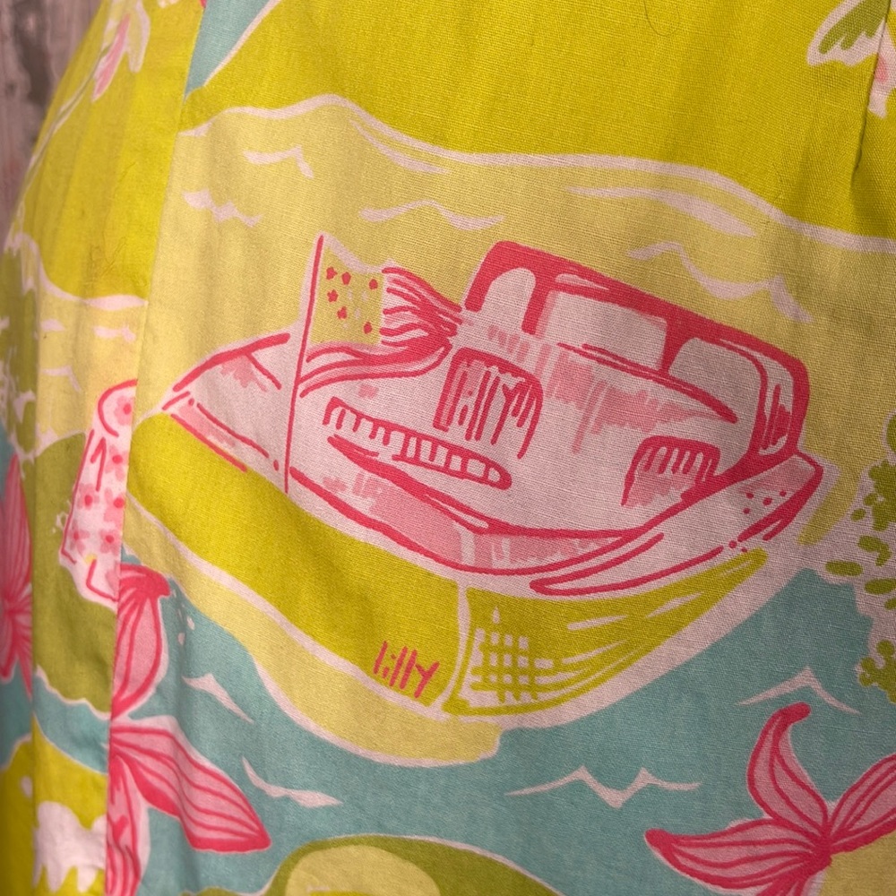 Lilly Pulitzer floral skirt Size 14 💞 - Picture 5 of 9